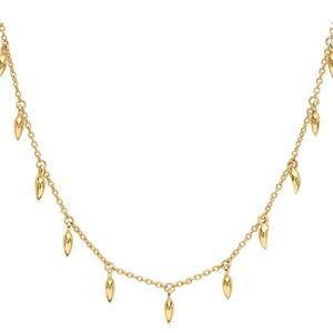 Missoma x Lucy Williams Gold Mini Fang Necklace